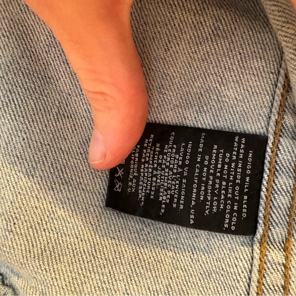 J Brand Light Blue Denim Jacket, size XS - Picture 4 of 5